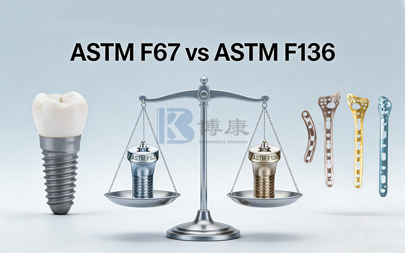 ASTM F67 versus ASTM F136: een uitgebreide gids voor medische titaniummaterialen
